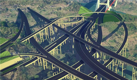 數(shù)字孿生公路。四川公路設計院供圖
